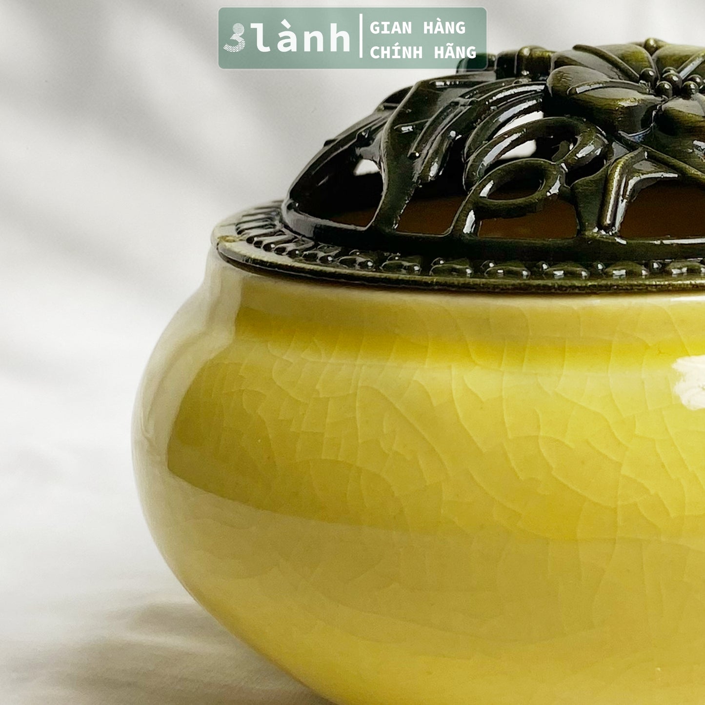 Lư Xông Nhang Trầm Nụ Trầm Hương Bằng Sứ Cao Cấp Cao 7cm Màu Sắc Phong Thủy Trang Trí Nhà Bàn Thờ Dâng Hương Thư Giãn Quà 11.11 - 3 Lanh