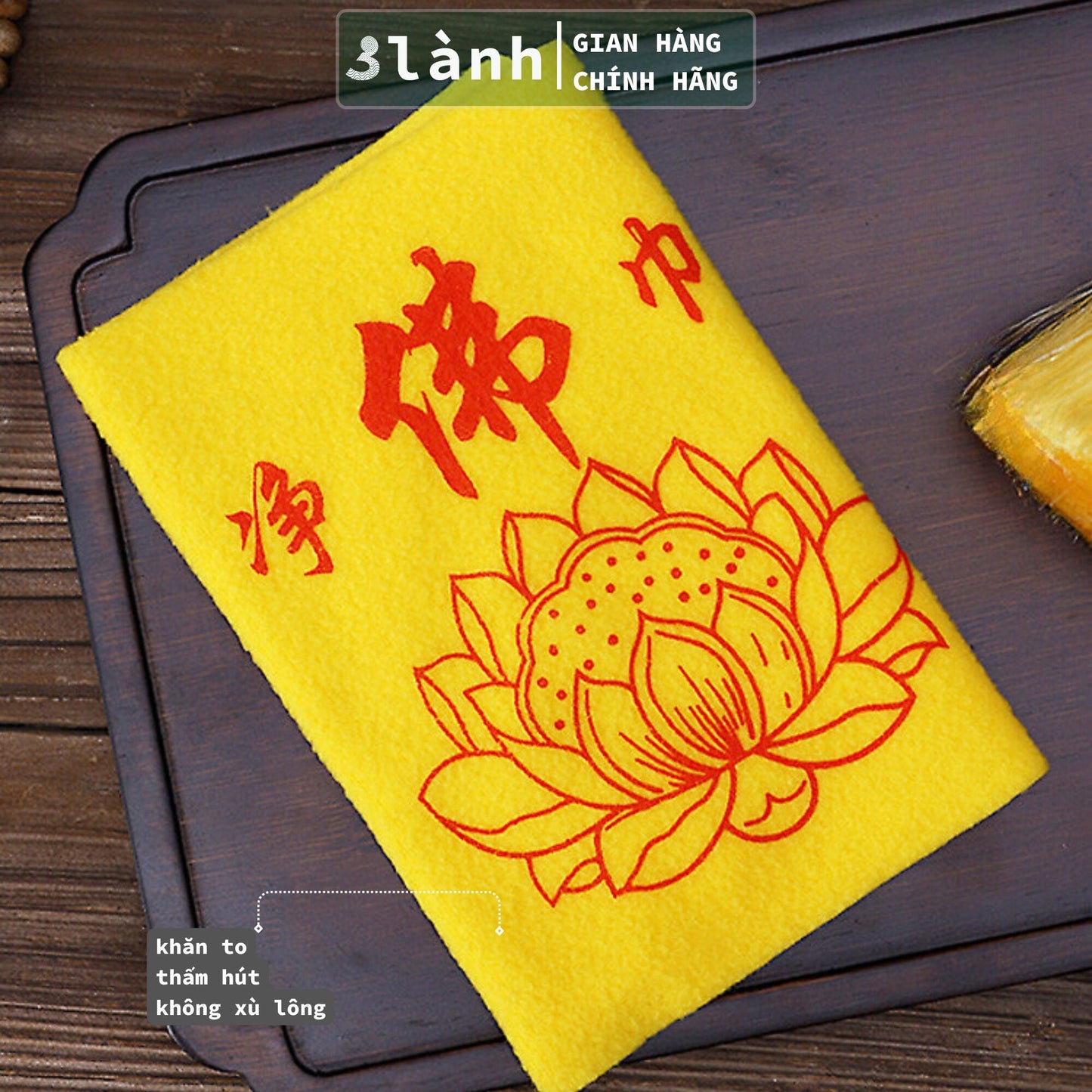 Bộ Vệ Sinh Bàn Thờ Khăn Lau Chổi Quét 3 Lành Dọn Dẹp Bàn Thờ Phật Thổ Địa Thần Tài Gia Tiên Tâm Linh Cuối Năm Quà Tết - 3 Lanh