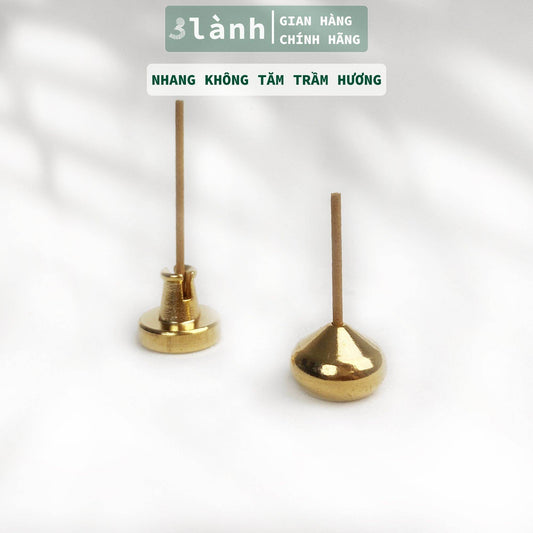 Đế Cắm Nhang Trầm Hương Bằng Đồng Nguyên Chất Hình Bầu Hình Núi Đặt Trong Lư Xông Khay Xông Trầm Trang Trí Nhà Bàn Thờ Thiền Quà 11.11 - 3 Lanh
