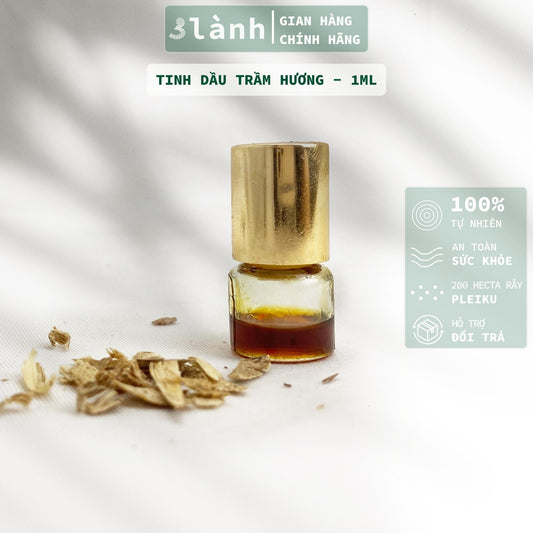 Nước Hoa Trầm Hương Tự Nhiên 100% 3 Lành 1ml Không Hóa Chất Thơm Dịu Giữ Mùi Lâu Mùi Trầm Hương Đặc Trưng 15 Năm Trầm - 3 Lanh