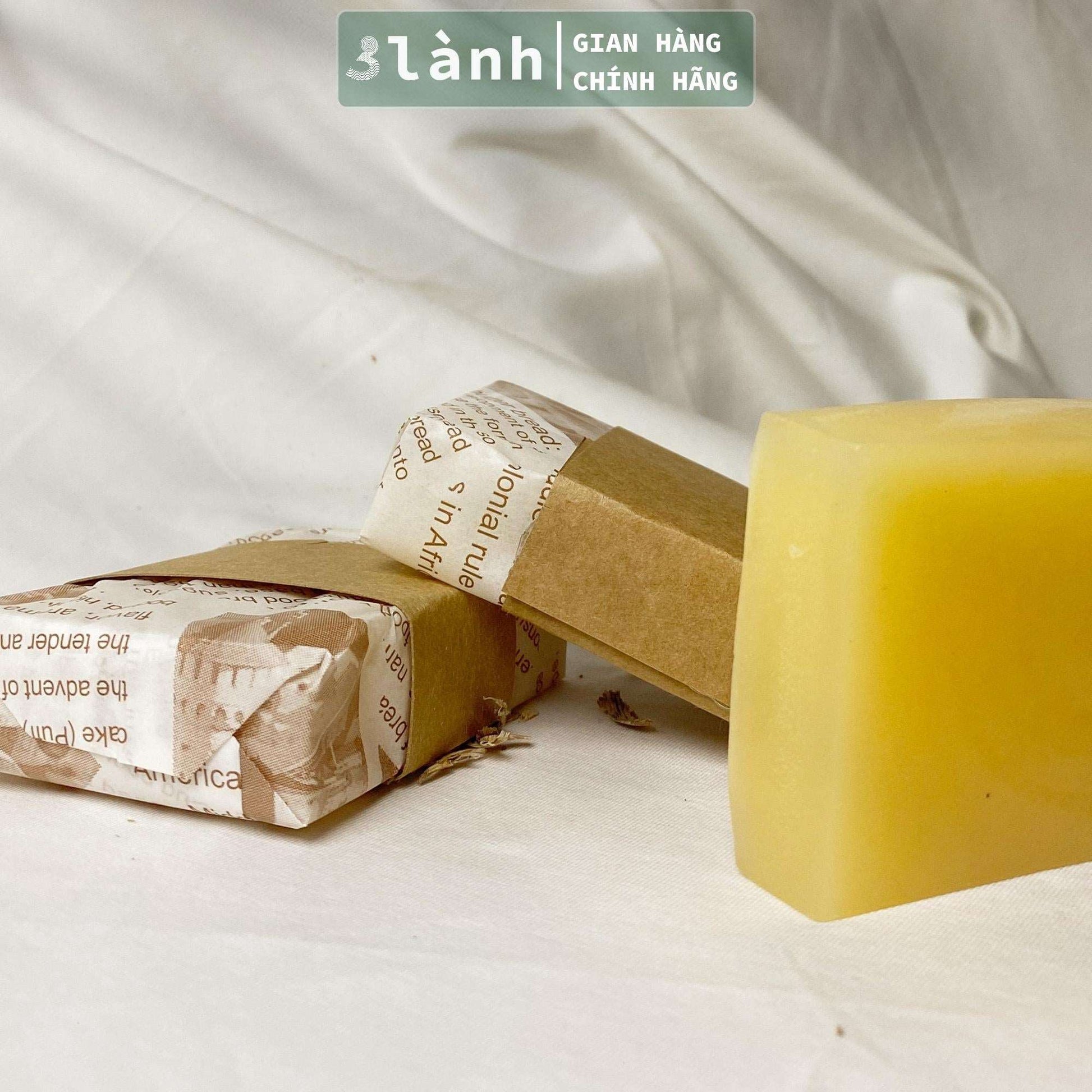 Xà Phòng Trầm Hương Tự Nhiên 100% 3 Lành 80gr Handmade Không Hóa Chất Tạp Chất Thơm Dịu Làm Sạch Giữ Mùi Lâu - 3 Lanh