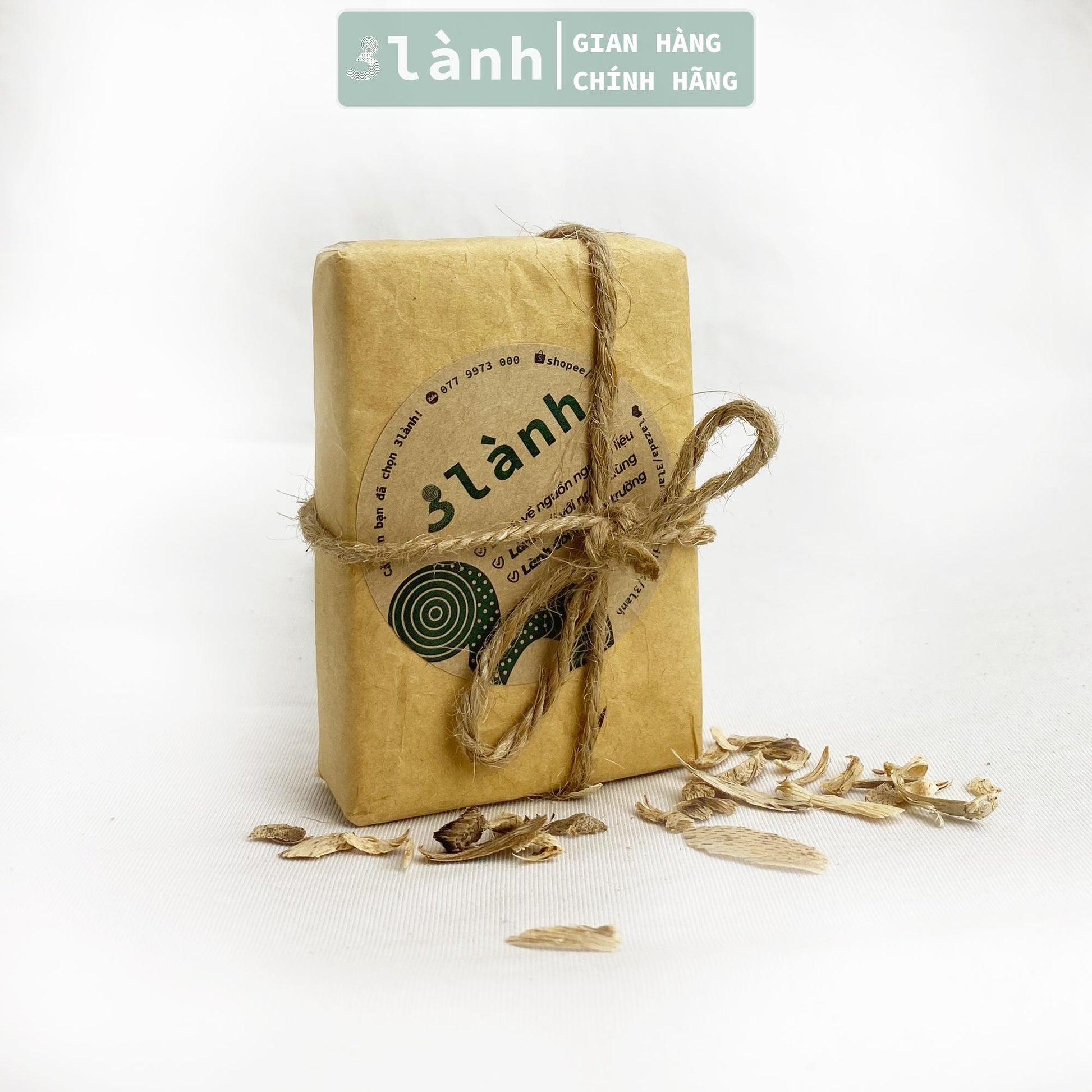 Xà Phòng Trầm Hương Tự Nhiên 100% 3 Lành 80gr Handmade Không Hóa Chất Tạp Chất Thơm Dịu Làm Sạch Giữ Mùi Lâu - 3 Lanh