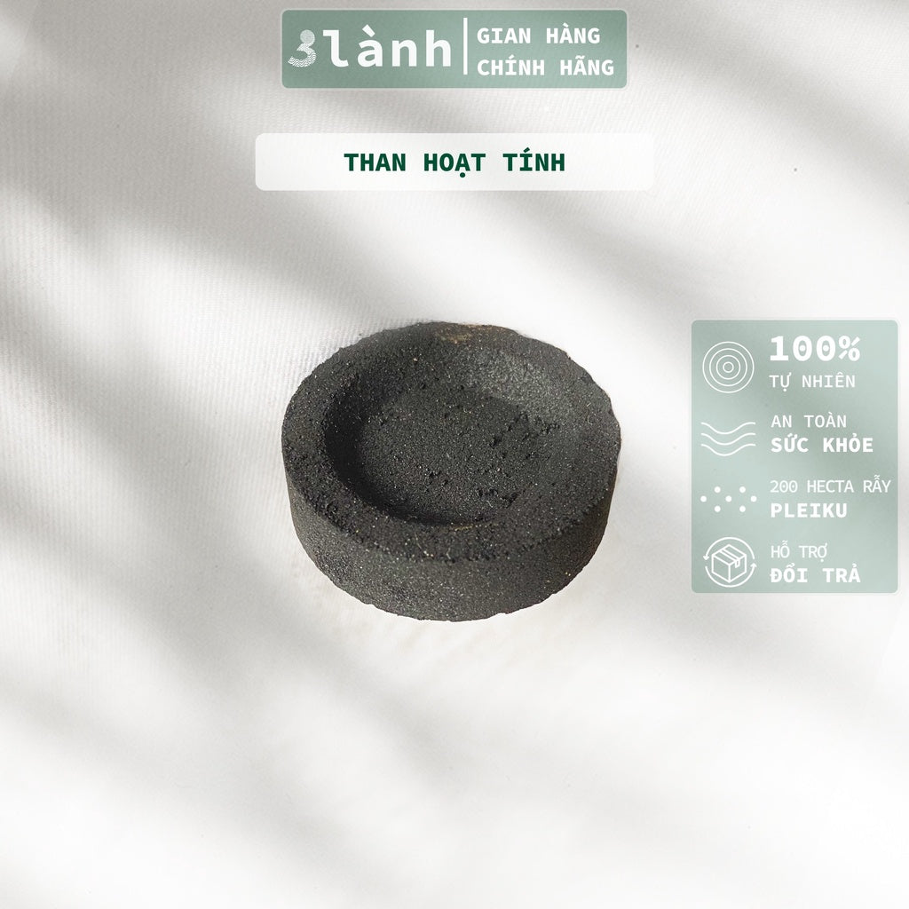 Than Hoạt Tính Xông Đốt Trầm Hương 3 Lành Dạng Viên Ông 10 Viên An Toàn Sức Khỏe Ít Khói Không Mùi Quà Tặng - 3 Lanh