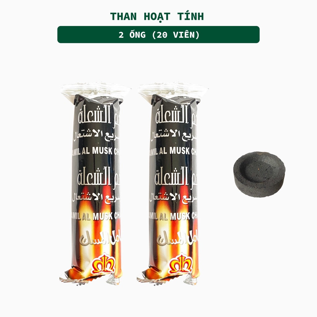 Than Hoạt Tính Xông Đốt Trầm Hương 3 Lành Dạng Viên Ông 10 Viên An Toàn Sức Khỏe Ít Khói Không Mùi Quà Tặng - 3 Lanh