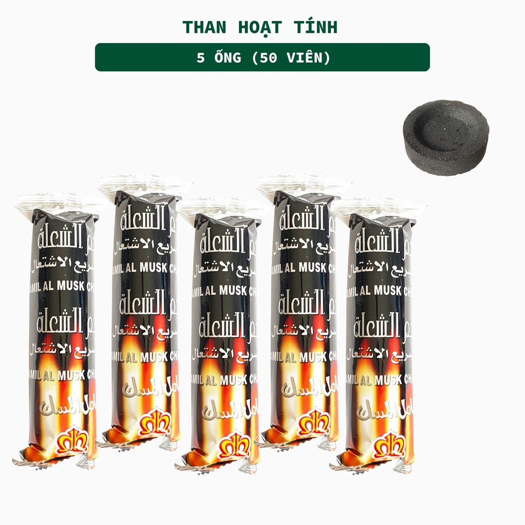 Than Hoạt Tính Xông Đốt Trầm Hương 3 Lành Dạng Viên Ông 10 Viên An Toàn Sức Khỏe Ít Khói Không Mùi Quà Tặng - 3 Lanh