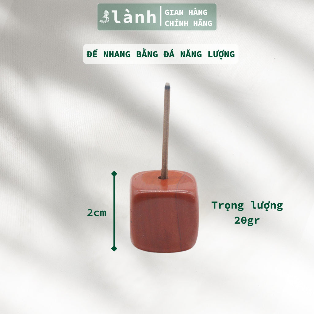 Đế Cắm Nhang Trầm Hương Bằng Đá Tự Nhiên Thiết Kế Nhỏ Đơn Giản Dùng Thiền, Yoga, Dâng Hương 3 Lành - 3 Lanh