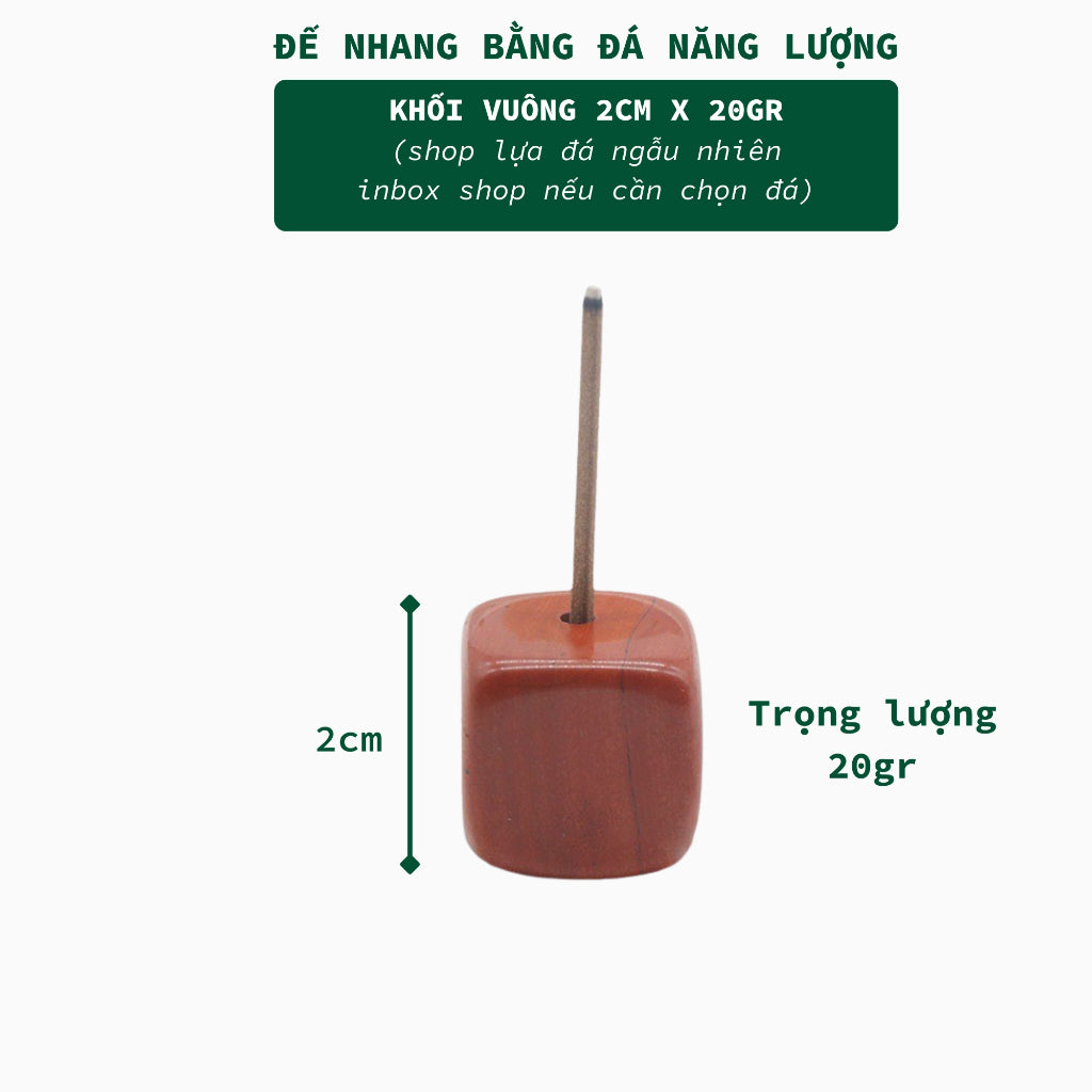 Đế Cắm Nhang Trầm Hương Bằng Đá Tự Nhiên Thiết Kế Nhỏ Đơn Giản Dùng Thiền, Yoga, Dâng Hương 3 Lành - 3 Lanh