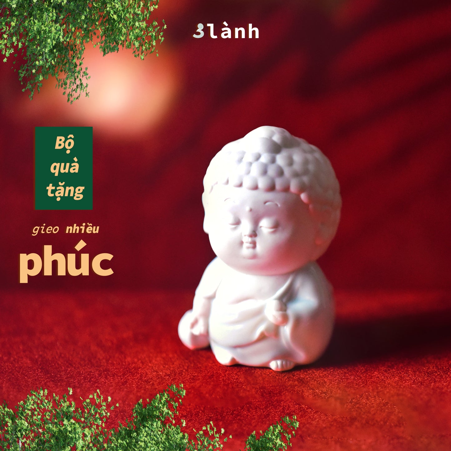 Bộ Quà Tặng Trầm Hương Cao Cấp An Lộc Phúc 3 Lành Lễ Tết 2024 Giáng Sinh Mong An Yên Tài Lộc Phúc Lành Trang Trí Nhà Cửa - 3 Lanh