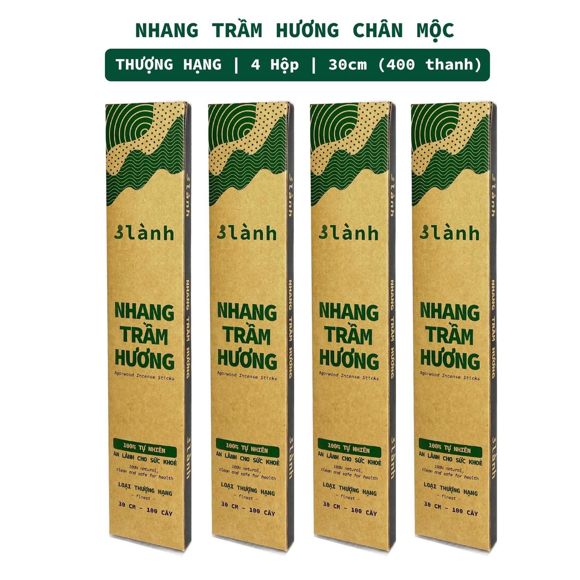 Nhang Trầm Hương Thượng Hạng 30-40cm, 100-400gr 3 Lành Tự Nhiên 100% Không Hóa Chất >15 Năm Trầm Thờ Cúng Thư Giãn Tài Lộc Xông Nhà Quà 11.11 - 3 Lanh