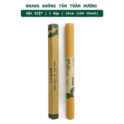 Nhang Không Tăm Trầm Hương Sạch Đặc Biệt 3 Lành 20cm 30gr-150gr Tự Nhiên 100% Ít Khói 7-12 Năm Trầm Thờ Cúng Thư Giãn - 3 Lanh