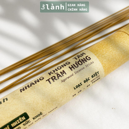 Nhang Không Tăm Trầm Hương Sạch Đặc Biệt 3 Lành 20cm 30gr-150gr Tự Nhiên 100% Ít Khói 7-12 Năm Trầm Thờ Cúng Thư Giãn - 3 Lanh