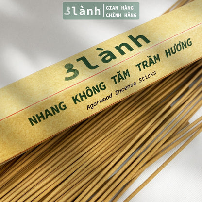 Nhang Không Tăm Trầm Hương Sạch Đặc Biệt 3 Lành 20cm 30gr-150gr Tự Nhiên 100% Ít Khói 7-12 Năm Trầm Thờ Cúng Thư Giãn - 3 Lanh