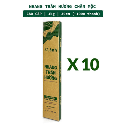 Nhang Trầm Hương Sạch Đặc Biệt Cao Cấp 30-40cm Hộp 0.5-1kg 3 Lành Tự Nhiên 100% Không Hóa Chất 7-15 Năm Trầm Thờ Cúng - 3 Lanh