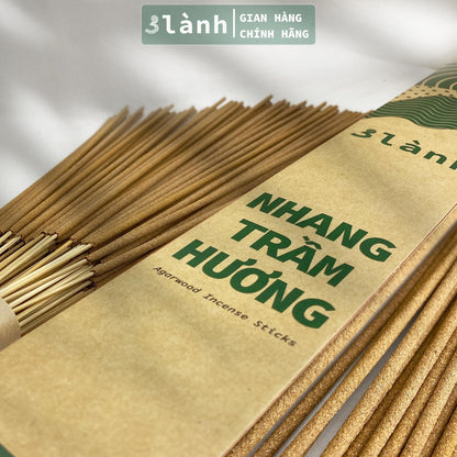 Nhang Trầm Hương Sạch Cao Cấp 30-40cm Hộp 100-400gr 3 Lành Tự Nhiên 100% Không Hóa Chất 7-12 Năm Trầm Thờ Cúng Thư Giãn - 3 Lanh