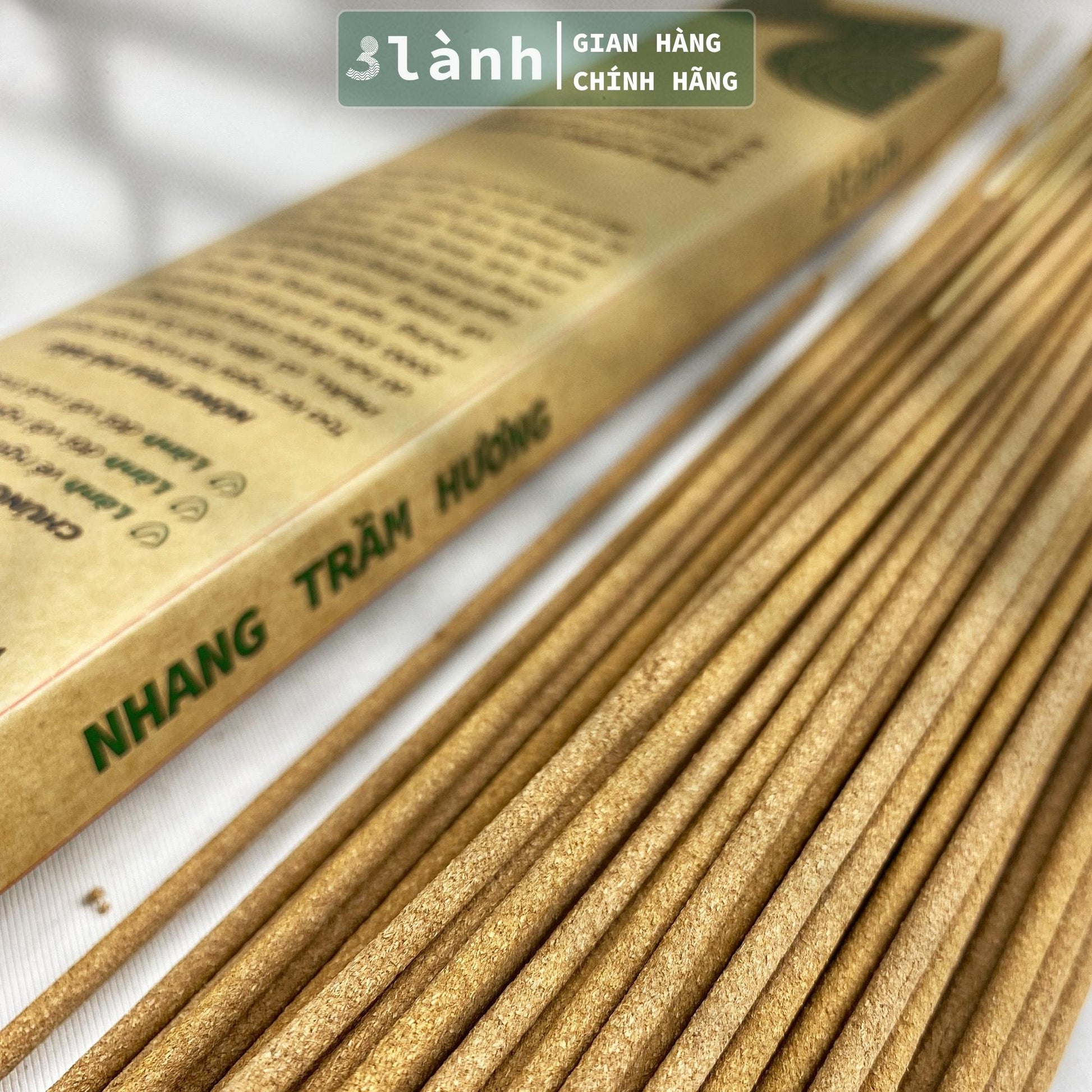 Nhang Trầm Hương Sạch Đặc Biệt 30-40cm Hộp 100-400gr 3 Lành Tự Nhiên 100% Không Hóa Chất 7-12 Năm Trầm Thờ Cúng Thư Giãn - 3 Lanh