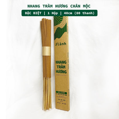 Nhang Trầm Hương Sạch Đặc Biệt 30-40cm Hộp 100-400gr 3 Lành Tự Nhiên 100% Không Hóa Chất 7-12 Năm Trầm Thờ Cúng Thư Giãn - 3 Lanh