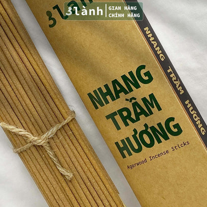 Nhang Trầm Hương Thượng Hạng 30-40cm, 100-400gr 3 Lành Tự Nhiên 100% Không Hóa Chất >15 Năm Trầm Thờ Cúng Thư Giãn Tài Lộc Xông Nhà Quà 11.11 - 3 Lanh