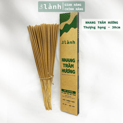 Nhang Trầm Hương Thượng Hạng 30-40cm, 100-400gr 3 Lành Tự Nhiên 100% Không Hóa Chất >15 Năm Trầm Thờ Cúng Thư Giãn Tài Lộc Xông Nhà Quà 11.11 - 3 Lanh