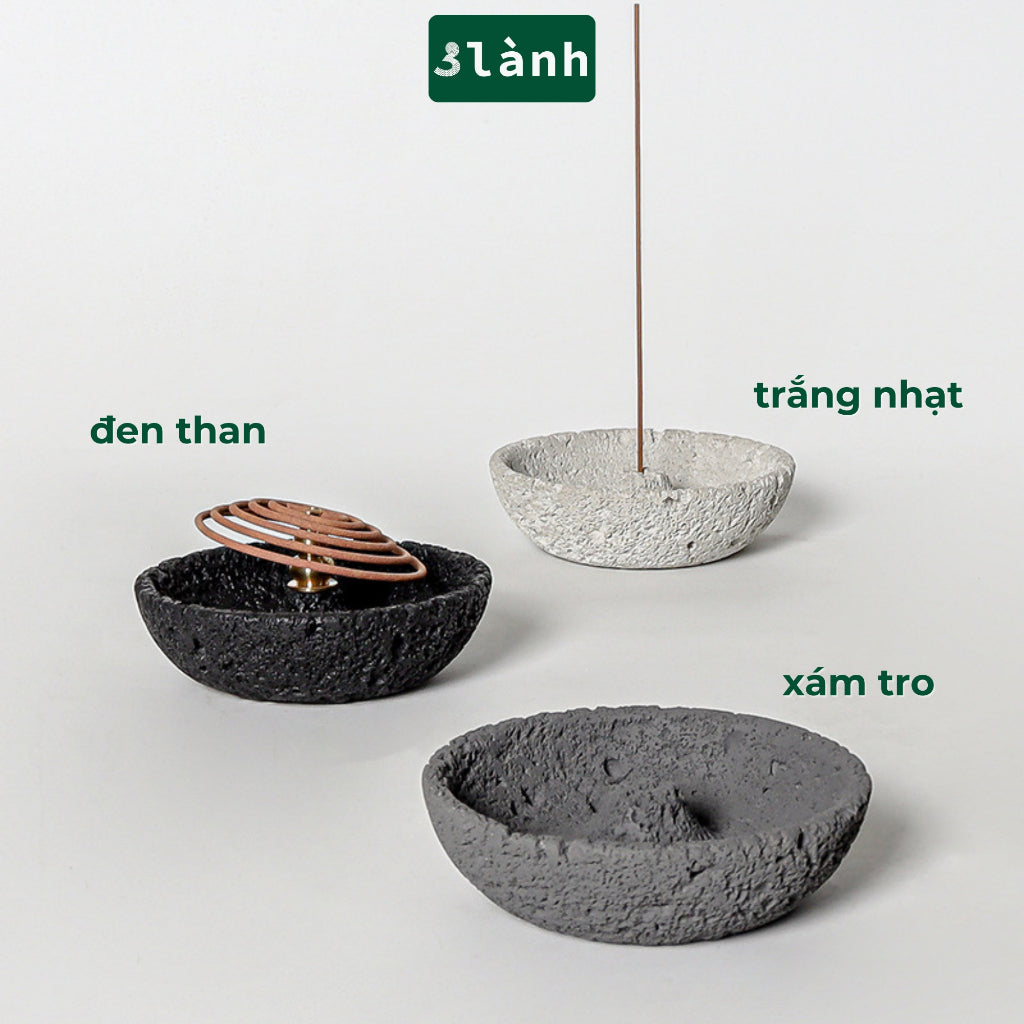 Đế Hứng Nhang Bằng Đá Phong Cách Thiền Nhật