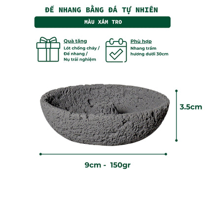 Đế Hứng Nhang Bằng Đá Phong Cách Thiền Nhật