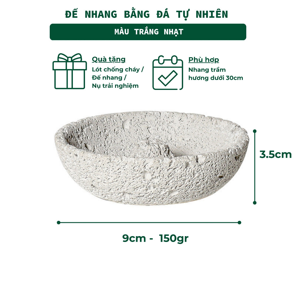 Đế Hứng Nhang Bằng Đá Phong Cách Thiền Nhật