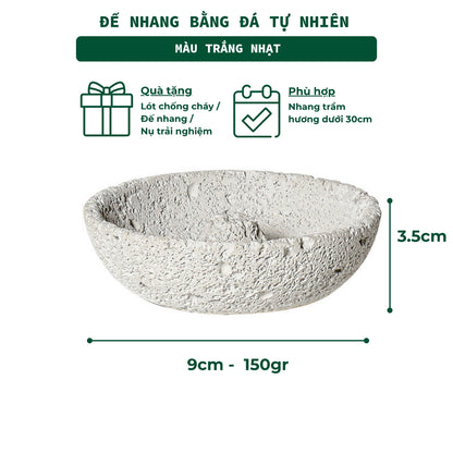 Đế Hứng Nhang Bằng Đá Phong Cách Thiền Nhật