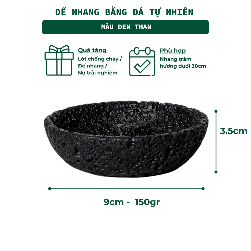 Đế Hứng Nhang Bằng Đá Phong Cách Thiền Nhật