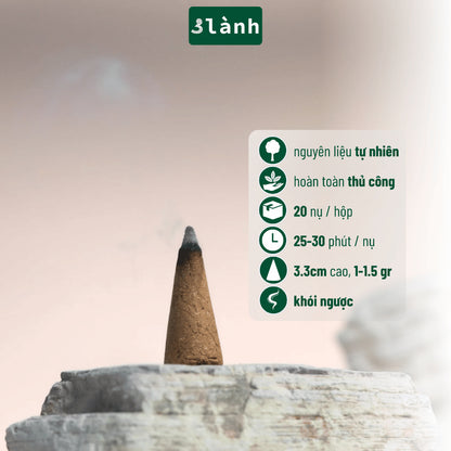 Nụ Thủ Công 3 Lành Hộp 20 Nụ Nhiều Mùi 100 % Tự Nhiên Tặng Kèm Đế Chăm Không Hóa Chất Xông Thơm