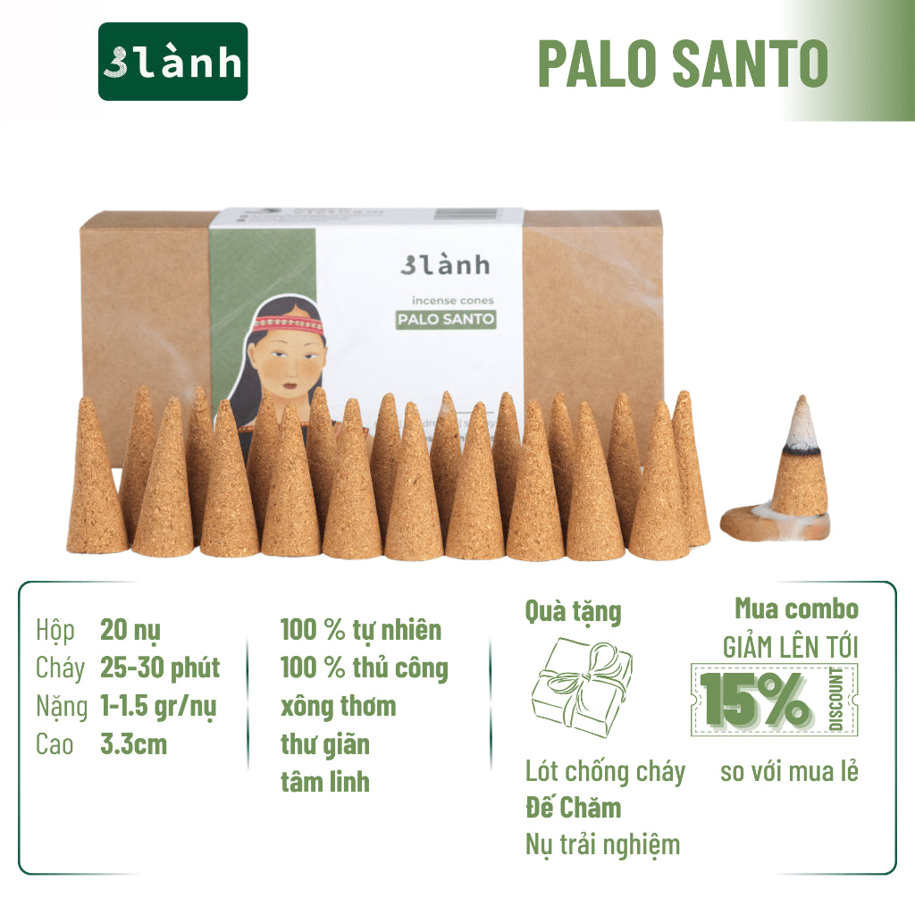 Nụ Thủ Công 3 Lành Hộp 20 Nụ Nhiều Mùi 100 % Tự Nhiên Tặng Kèm Đế Chăm Không Hóa Chất Xông Thơm